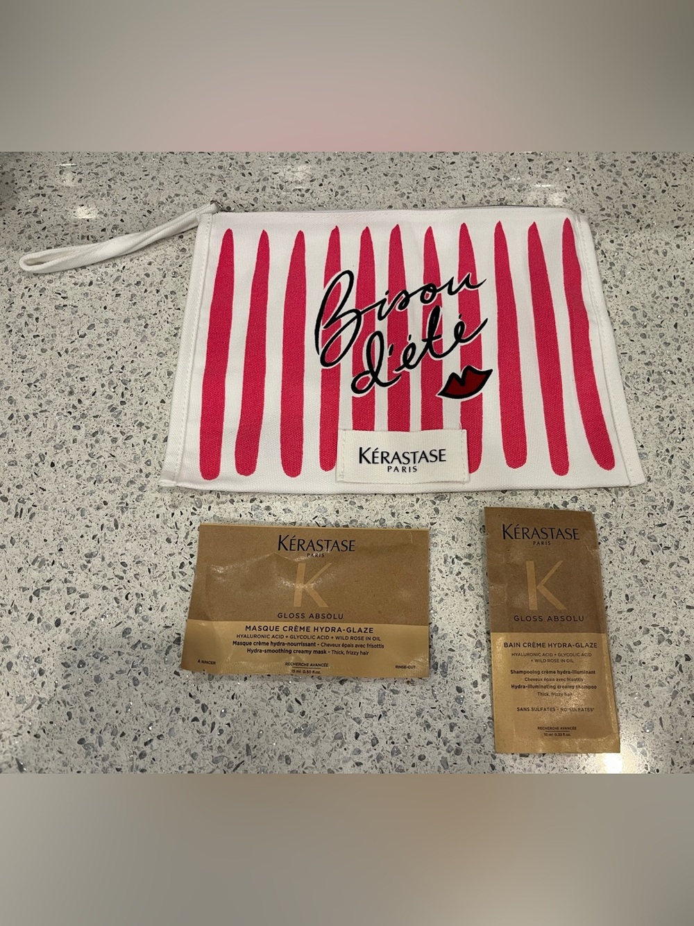 NWT Kerastase Pouch & Travel Samples